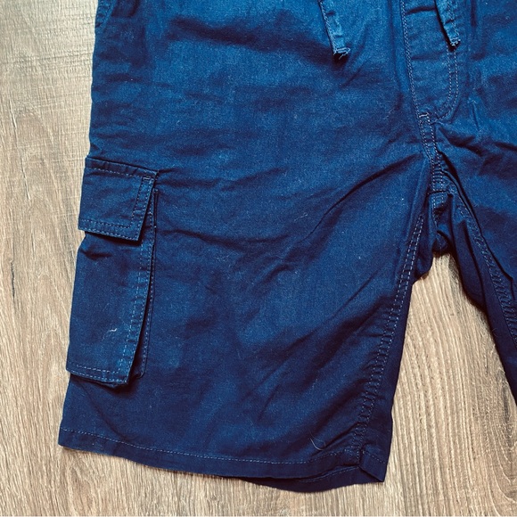 NWT Onia Tom linen blend cargo shorts, navy blue, size M - Picture 5 of 9